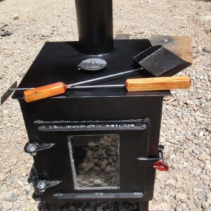 SMALL CATALYTIC SOAPSTONE WOOD STOVE-FLAMING BEAR™